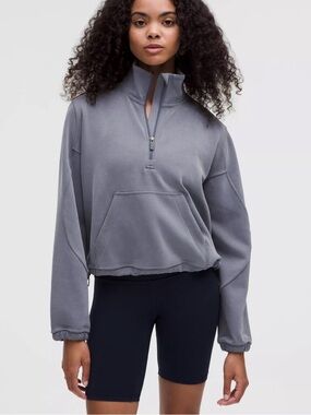 lululemon brushed softstreme half zip